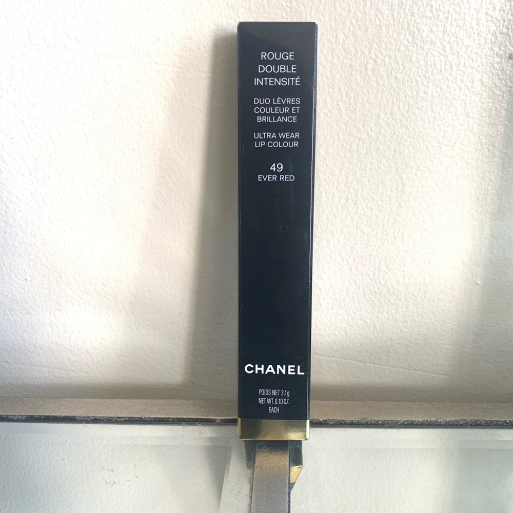 CHANEL ROUGE DUO Ultrawear Intensite Liquid Lip Colour-EVER RED #49- READ! - Picture 2 of 3